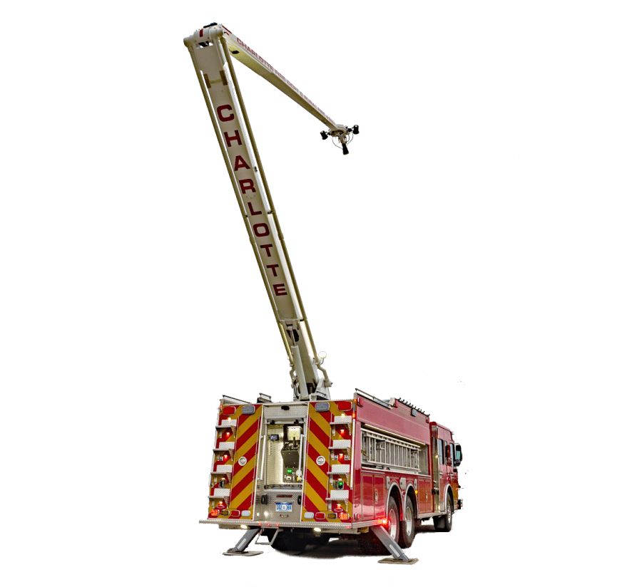 Charlotte aerial fire apparatus