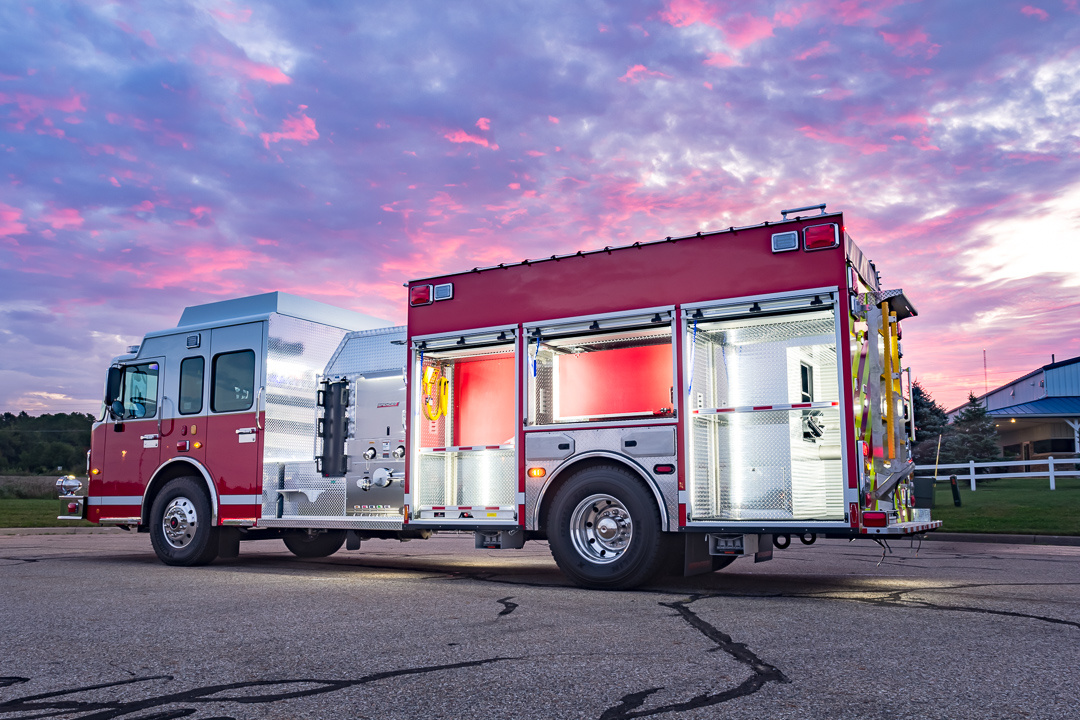 View truck: City of Rochester Fire Department, IN - Spencer Fire Trucks