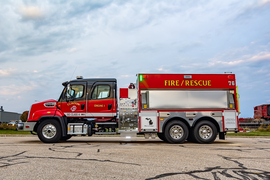 View truck: Clinton Fire Department, MI - Spencer Fire Trucks