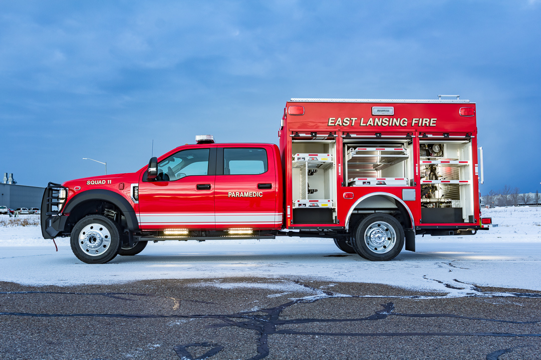 View truck: East Lansing Fire Department, MI - Spencer Fire Trucks