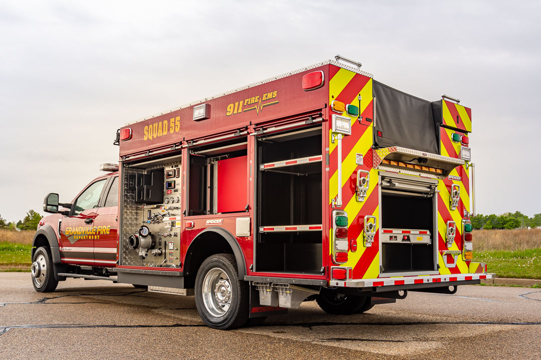 View truck: Grandville Fire Department, MI - Spencer Fire Trucks