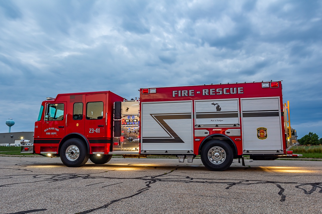 View truck: Gun Plain Fire Department, MI - Spencer Fire Trucks