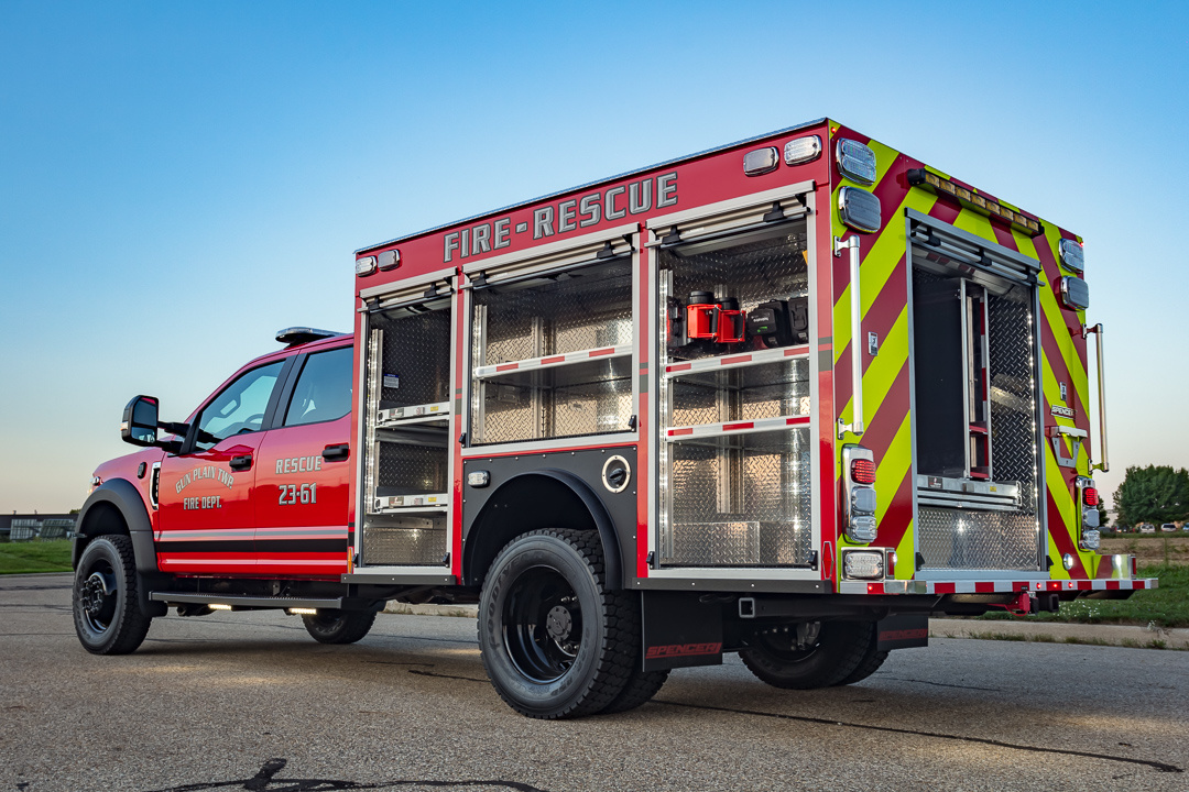 View truck: Gun Plain Twp. Fire Department, MI - Spencer Fire Trucks