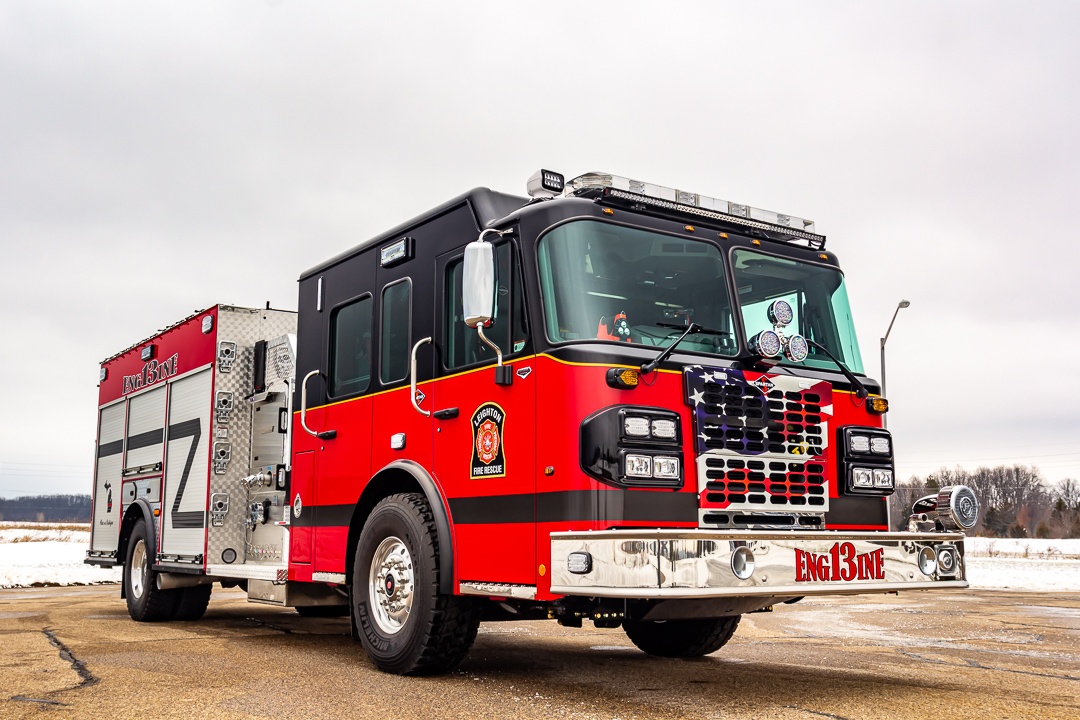 View truck: Leighton Fire Rescue, MI - Spencer Fire Trucks