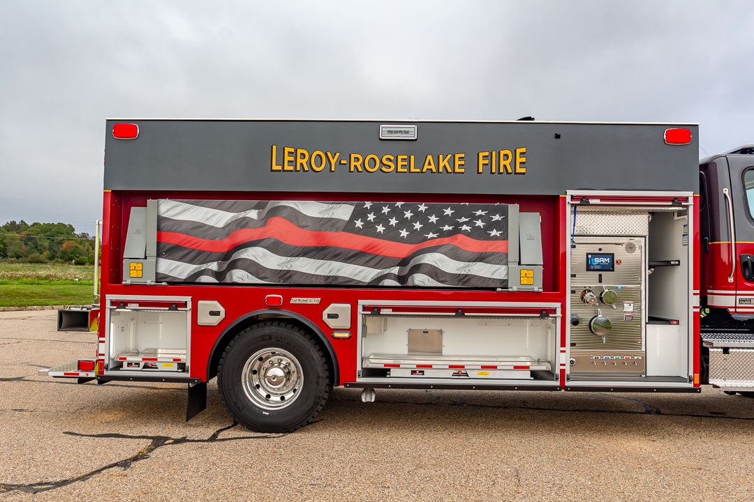 View truck LeroyRose Lake FD, MI Spencer Fire Trucks