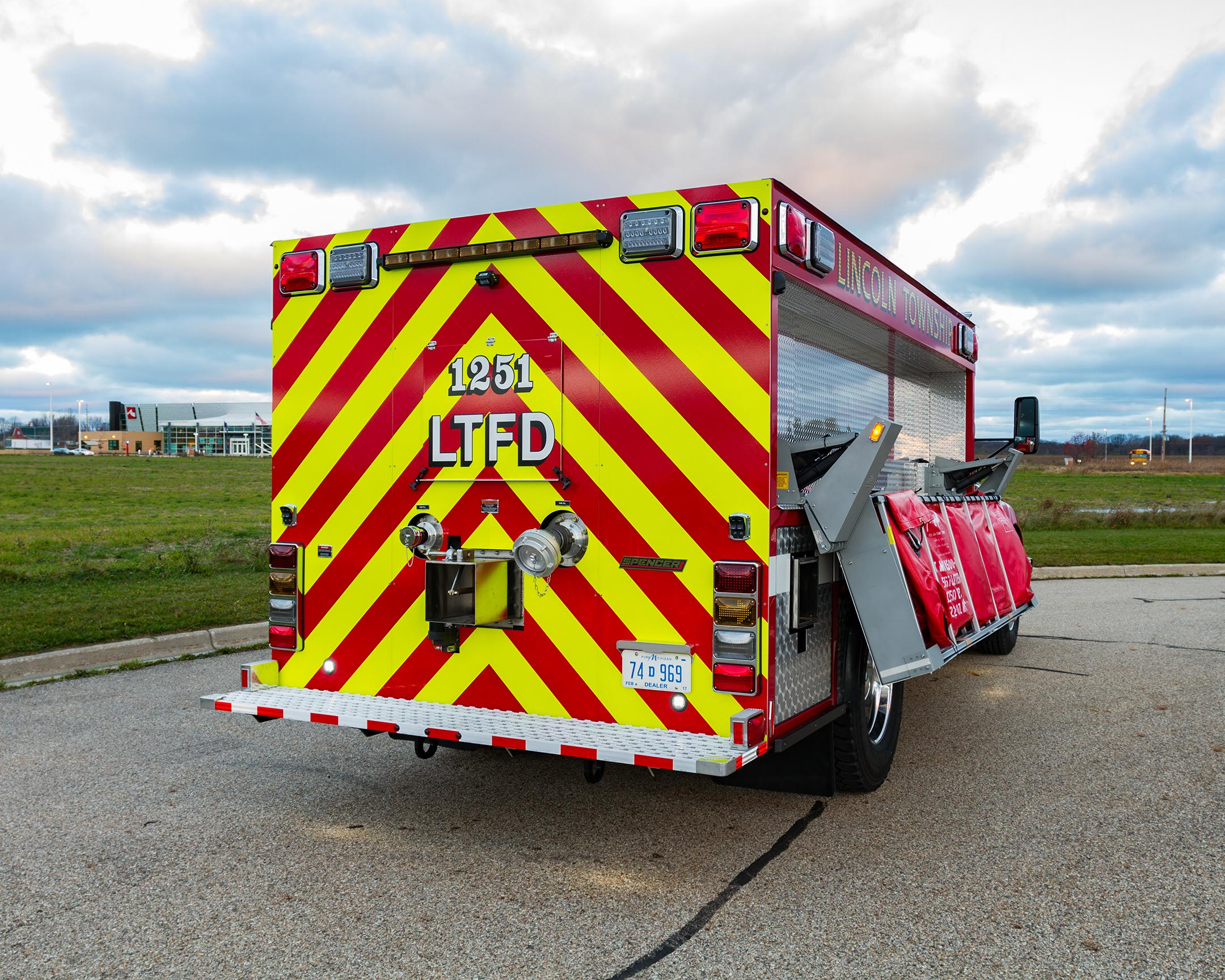 View truck: Lincoln Twp. Volunteer Fire Dept., IN - Spencer Fire Trucks