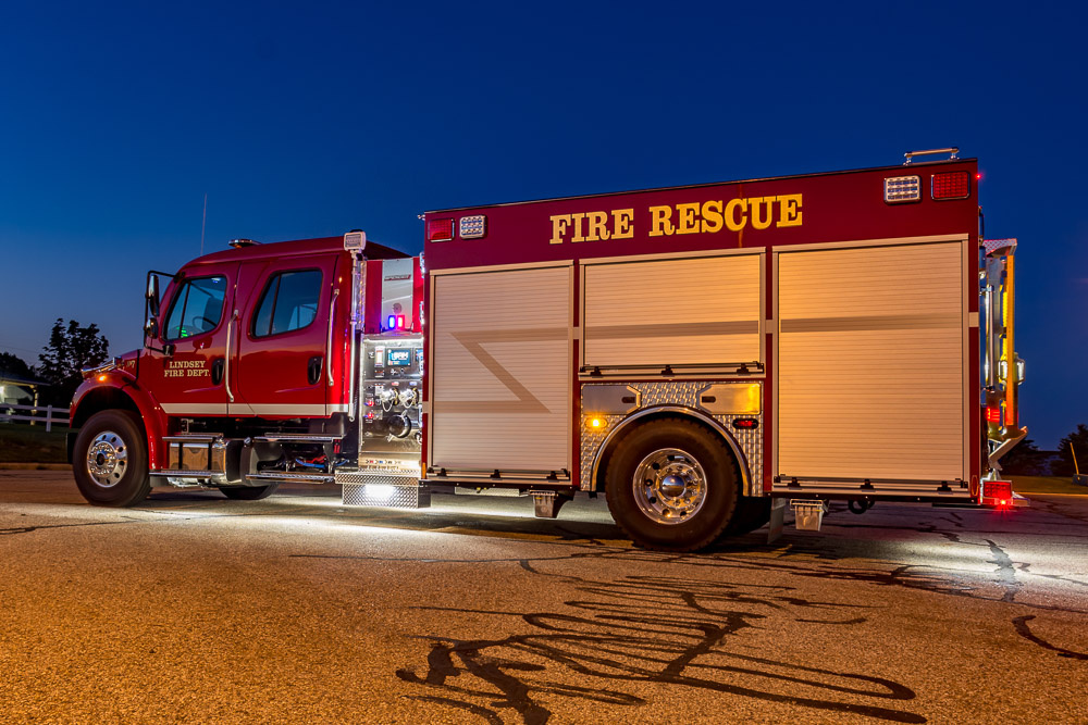 View truck: Lindsey Fire Department, OH - Spencer Fire Trucks