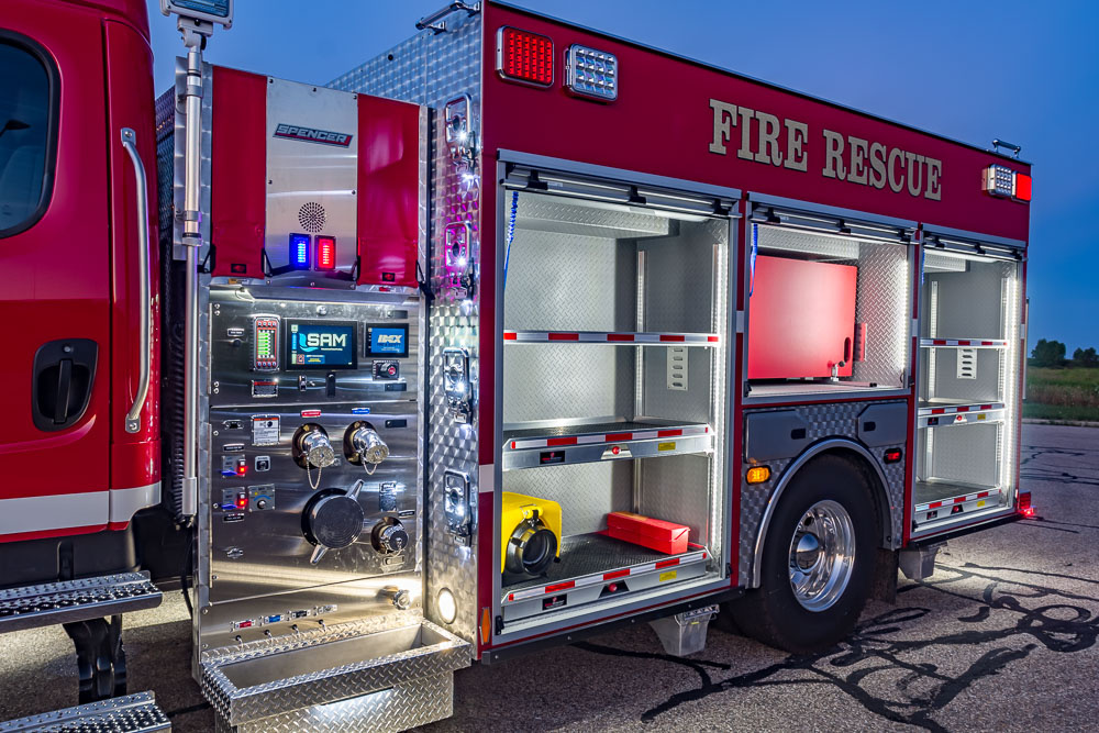 View truck: Lindsey Fire Department, OH - Spencer Fire Trucks