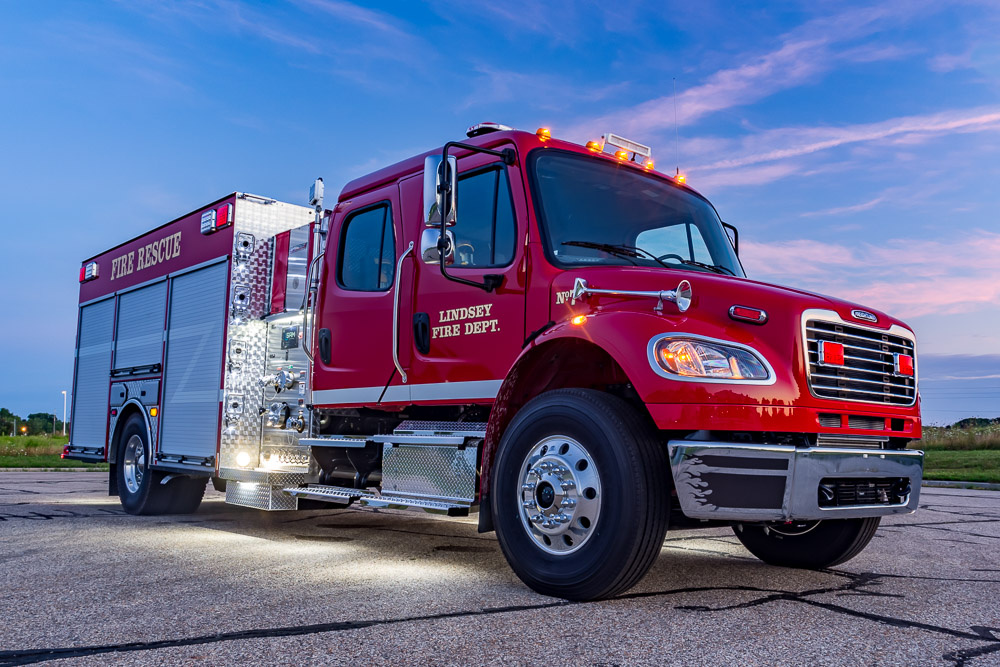 View truck: Lindsey Fire Department, OH - Spencer Fire Trucks