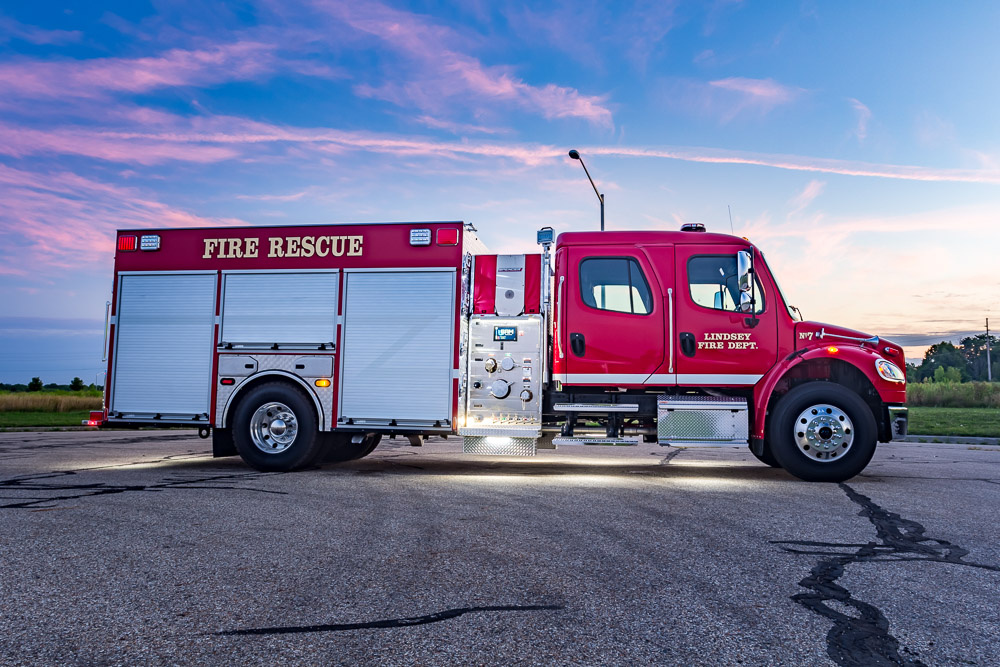 View truck: Lindsey Fire Department, OH - Spencer Fire Trucks