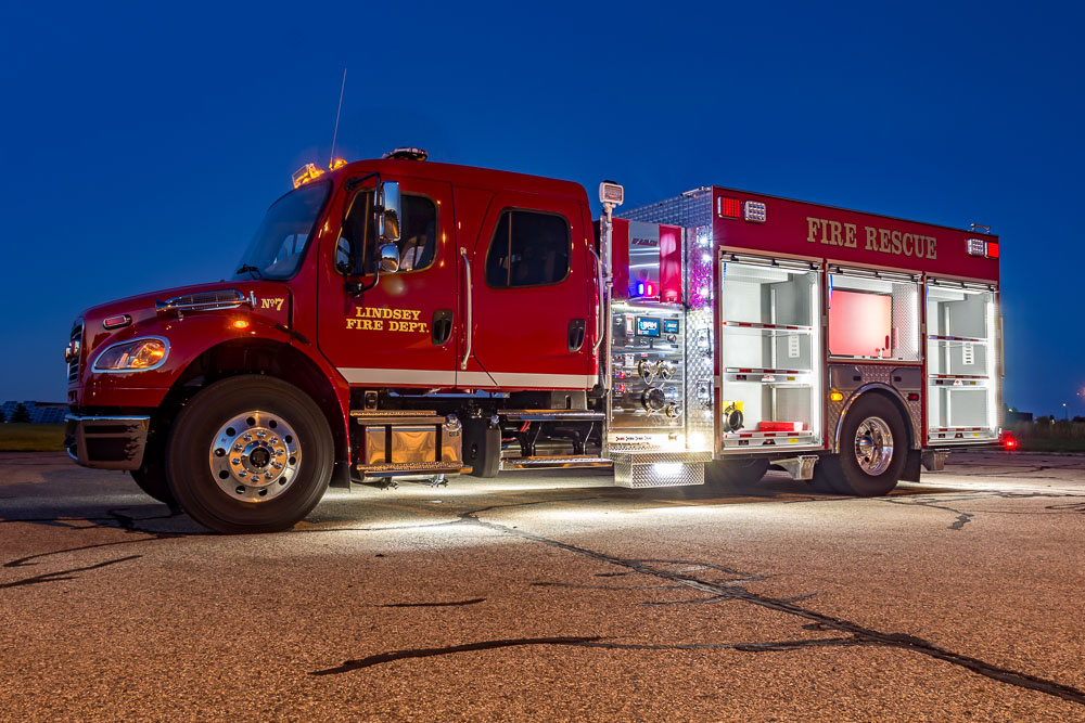 View truck: Lindsey Fire Department, OH - Spencer Fire Trucks