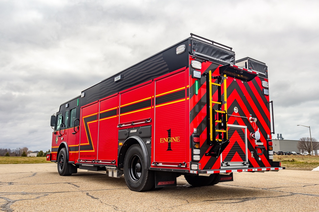 View truck: Lowell Area Fire Department, MI - Spencer Fire Trucks