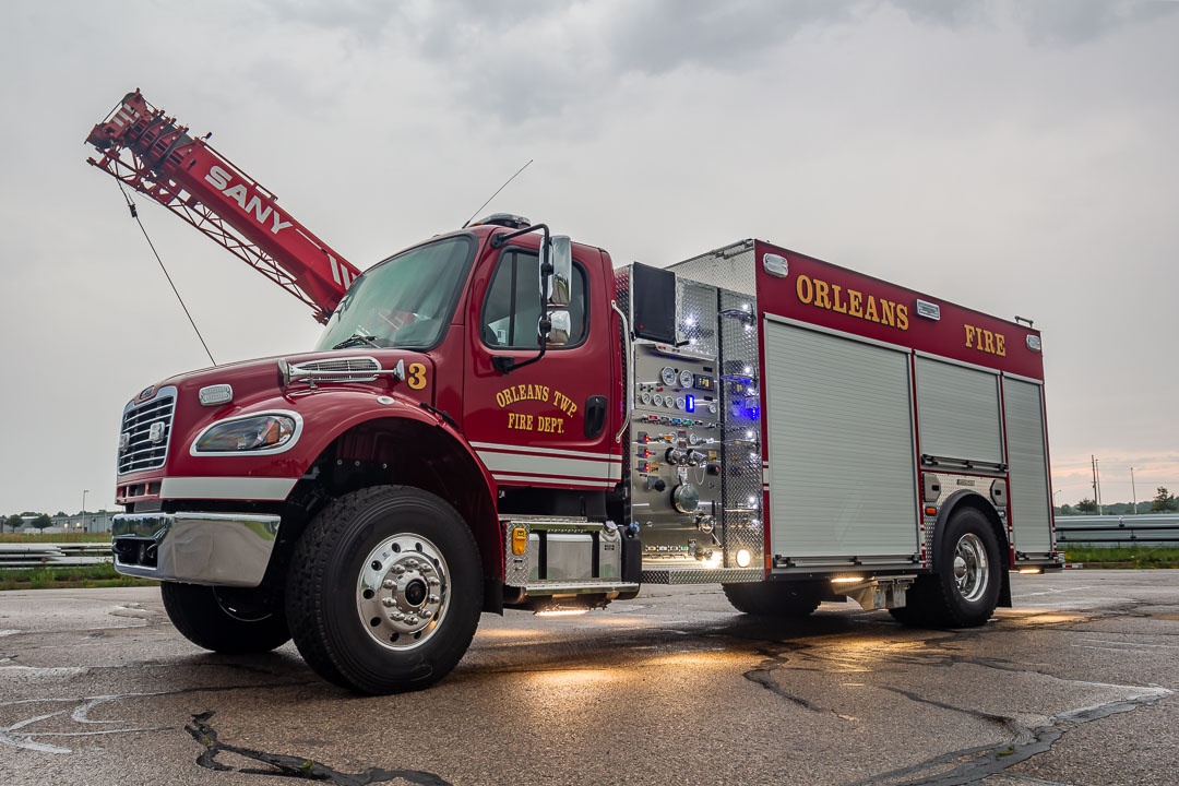 View truck Orleans Twp Fire Department, MI Spencer Fire Trucks