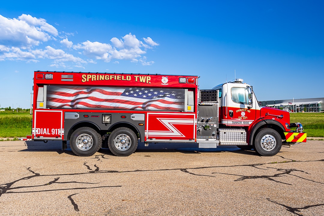 View truck: Springfield Township FD, IN - Spencer Fire Trucks